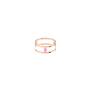 Bague La Brune & La Blonde Hula Hoop Or Rose Saphir Rose 0.12ct