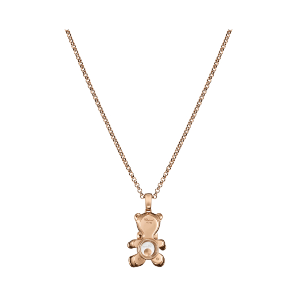 Pendentif Chopard Happy Diamonds Teddybear Or Rose