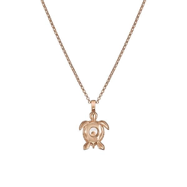 Pendentif Chopard Happy Diamonds Turtle Or Rose