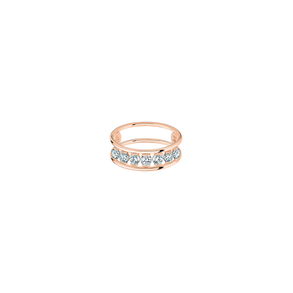 Bague La Brune & La Blonde Hula Hoop Merveilleuse Or Rose