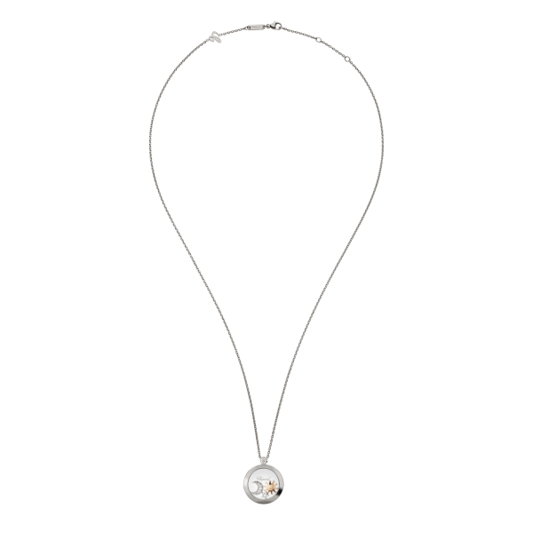 Pendentif Chopard Happy Sun Moon And Stars Or Blanc