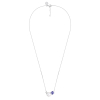 Collier Morganne Bello Bouquet Iolite et Nacre Blanche Diamants Or Blanc