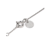 Collier Morganne Bello Bouquet Iolite et Nacre Blanche Diamants Or Blanc