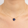 Collier Morganne Bello Victoria Or Jaune Lapis Lazuli