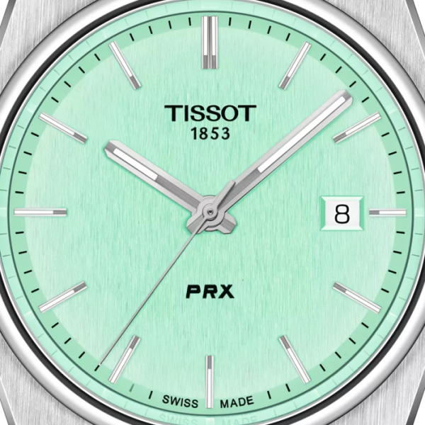 Montre Tissot PRX Cadran Vert Clair Bracelet Acier inoxydable 316L