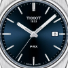 Montre Tissot PRX Cadran Bleu Bracelet Caoutchouc Noir