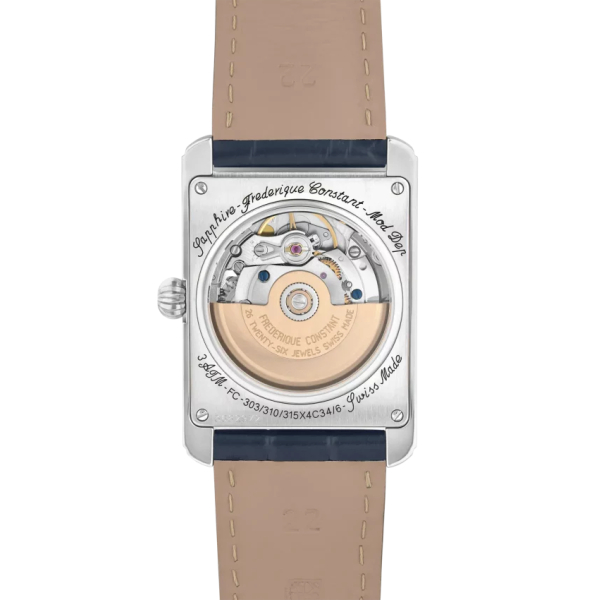 Montre Frederique Constant Classics carrée automatic Bracelet Cuir