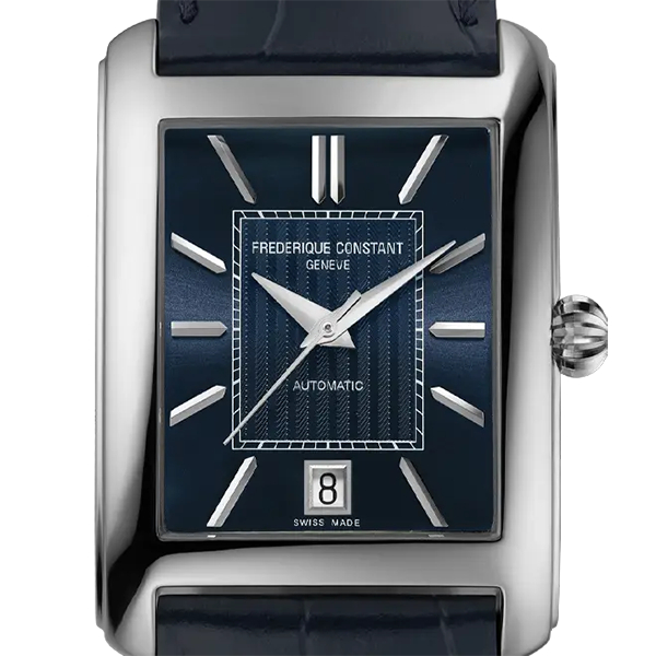 Montre Frederique Constant Classics carrée automatic Bracelet Cuir