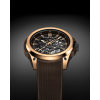 Montre Norqain Wild One 42mm Skeleton Gold Bracelet Caoutchouc Brun