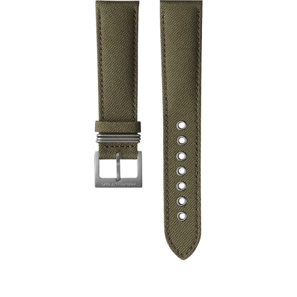 Bracelet Hamilton 20mm Khaki Field Tissu Vert