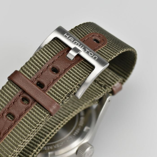 Bracelet Hamilton 20mm Khaki Field Nato Tissu Vert