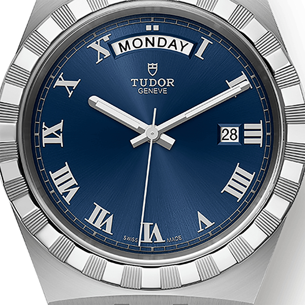 Montre Homme Tudor Royal 41mm Boîtier Acier Cadran Bleu