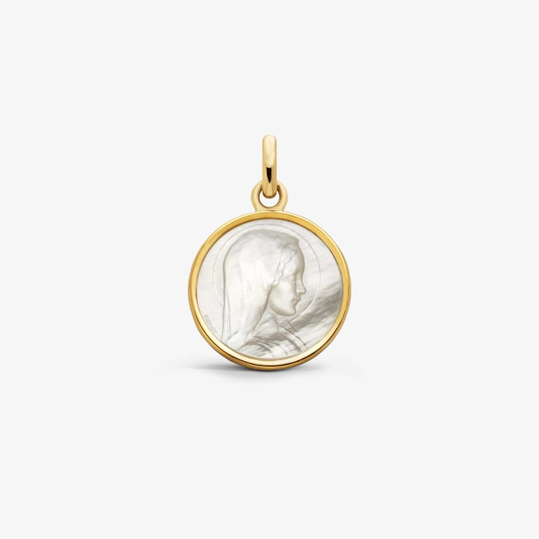 Médaille Arthus Bertand Nacre et Or Jaune 18 carats