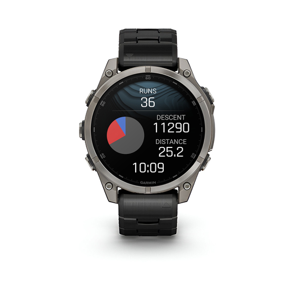 Montre Garmin Fenix 8 47mm AMOLED Sapphire Double Titane + Silicone