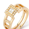 Bague Tom G Or Jaune Diamants 0.91ct