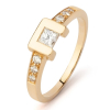 Bague Tom G Moderne Or Jaune Diamants 0.48ct