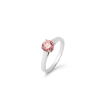 Bague Pépite Or Blanc Diamant Rose 1ct