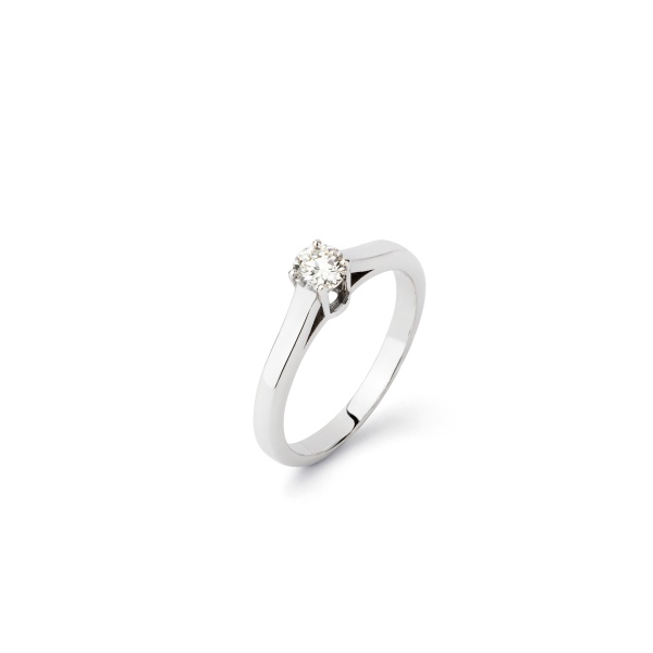 Bague Pépite Or Blanc Diamant Blanc 0.8ct