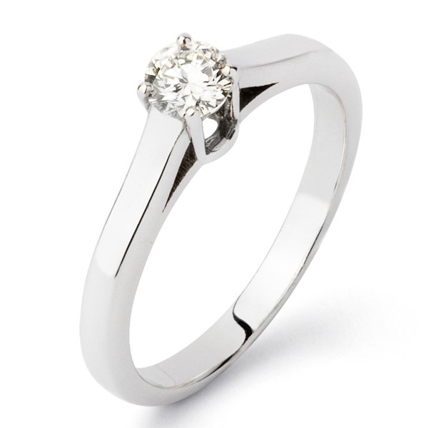 Bague Pépite Or Blanc Diamant Blanc 0.8ct