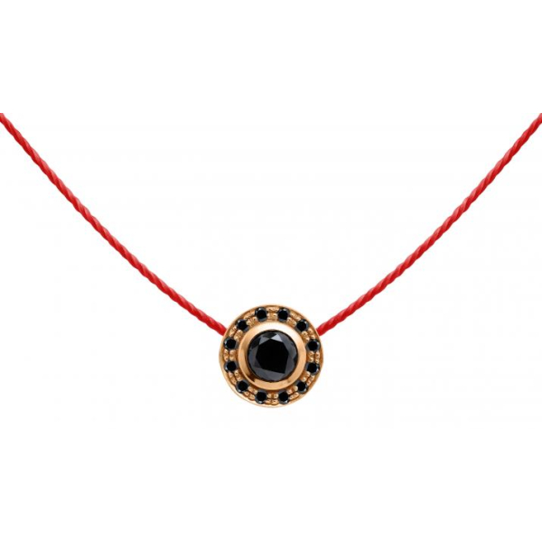 Collier fil rouge Redline So Vip Kcolor or rose