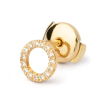 Boucles Oreilles Tom G Or Jaune Diamants 0.18ct