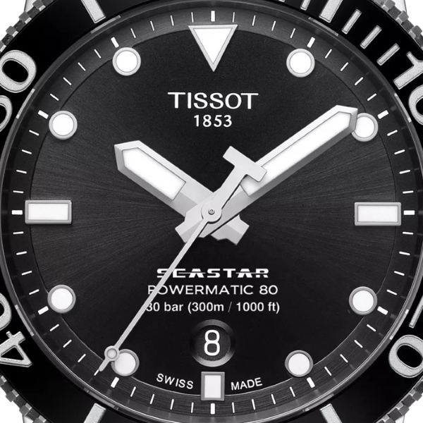 Montre Tissot Seastar 1000 Powermatic 80 Bracelet Tissu