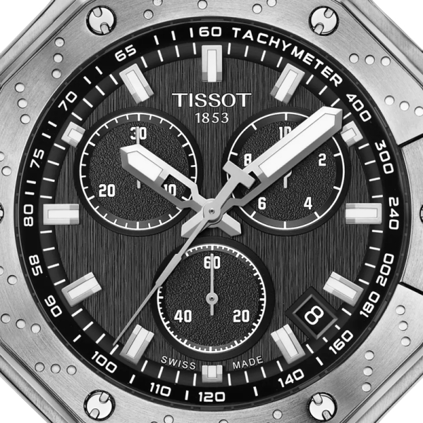 Montre Tissot T-Race Chronograph Cadran Noir bracelet Acier Inoxydable