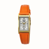 Montre Lip Churchill T18 Dorée Cadran Doré Cuir Orange