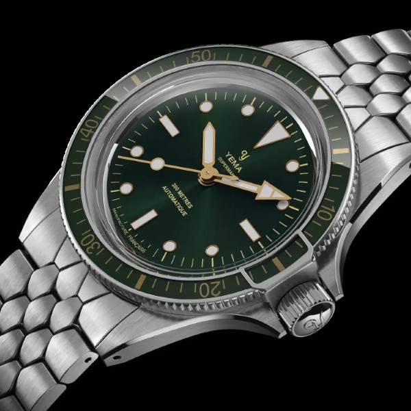 Montre Yema Superman Gilt CMM.10 39mm Cadran Vert