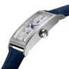 Montre Lip Churchill T24 Acier Cuir Facon Croco Bleu