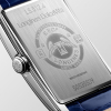 Montre Longines DolceVita Cadran Argenté Flinqué Bracelet Cuir Bleu