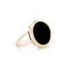 Bague Ginette NY Baby Disc Ring Onyx