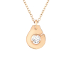 Collier Menottes Dinh Van R8 Or Rose Diamant