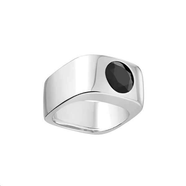 Bague Dinh Van Margot Argent Spinelle Noire