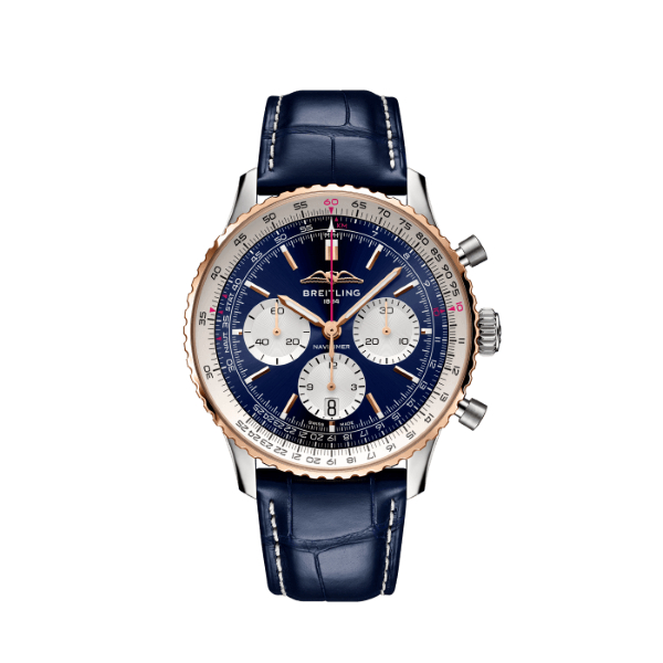 Montre BreitlingNavitimer B01 Chronograph 43 Aeromexico Edition Acier Inoxydable et Or Rouge 18K