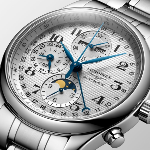 Montre Longines Master Collection Auto Chrono Bracelet Acier Cadran Argenté