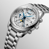 Montre Longines Master Collection Auto Chrono Bracelet Acier Cadran Argent