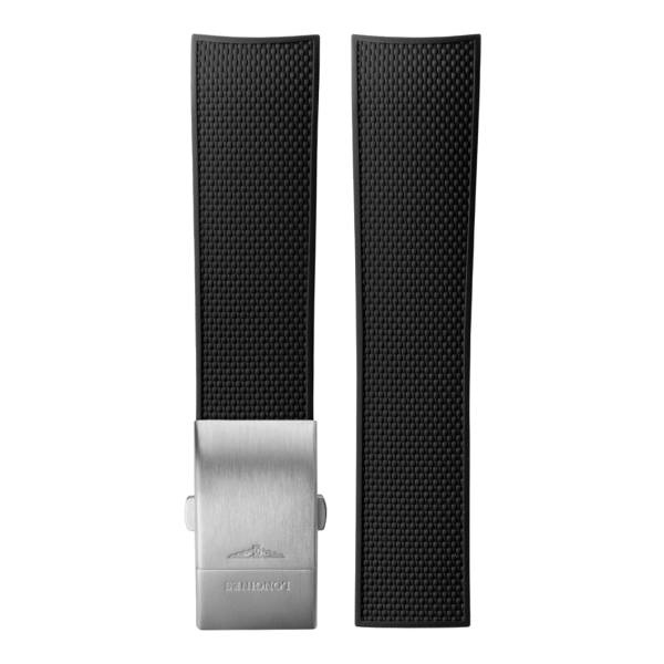 Bracelet Longines 20mm Caoutchouc Noir