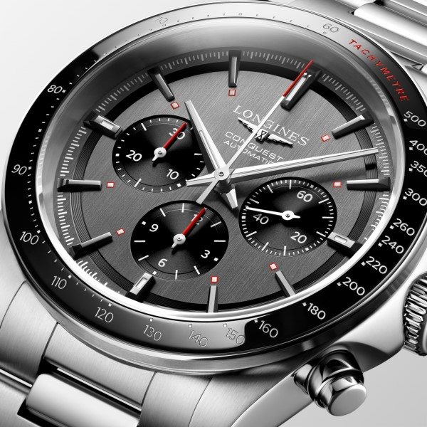 Montre Longines Conquest Chrono Ski Edition Cadran Anthracite