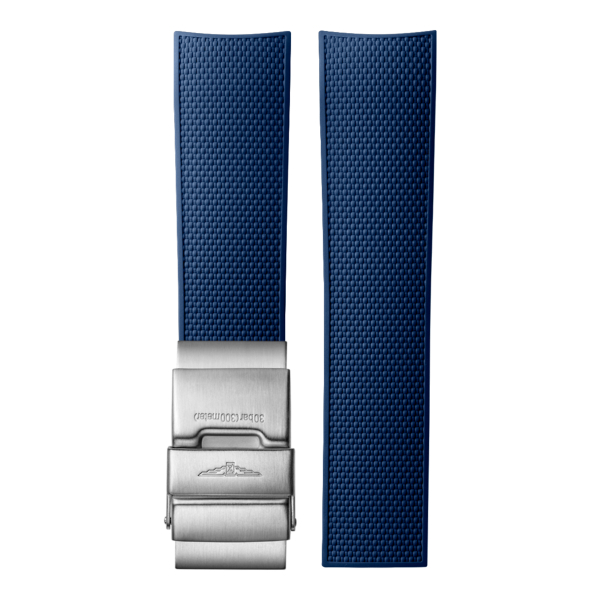 Bracelet Longines 21mm Caoutchouc Bleu