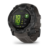 Montre Garmin Instinct 3 AMOLED Noir Bracelet Silicone Gris Charbon