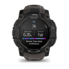 Montre Garmin Instinct 3 AMOLED Noir Bracelet Silicone Gris Charbon