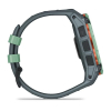 Montre Garmin Instinct 3 - 50mm AMOLED Vert Bracelet Silicone Bleu Gris