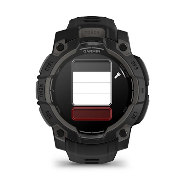 Montre Garmin Instinct 3 - 45mm AMOLED Black Bracelet Silicone Noir