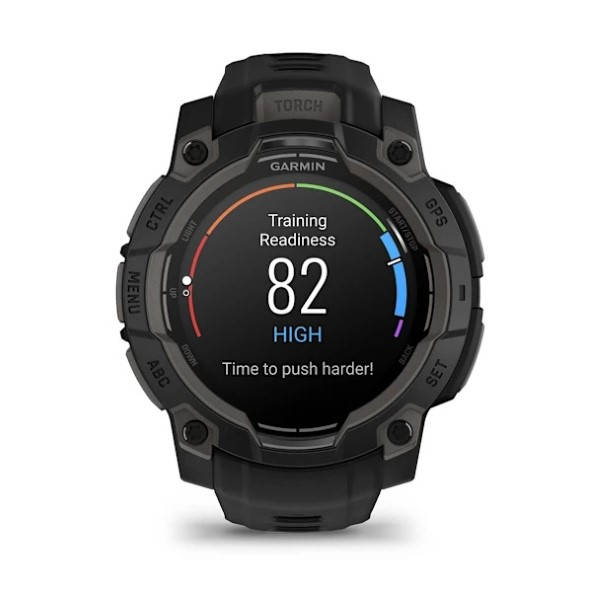 Montre Garmin Instinct 3 - 45mm AMOLED Black Bracelet Silicone Noir