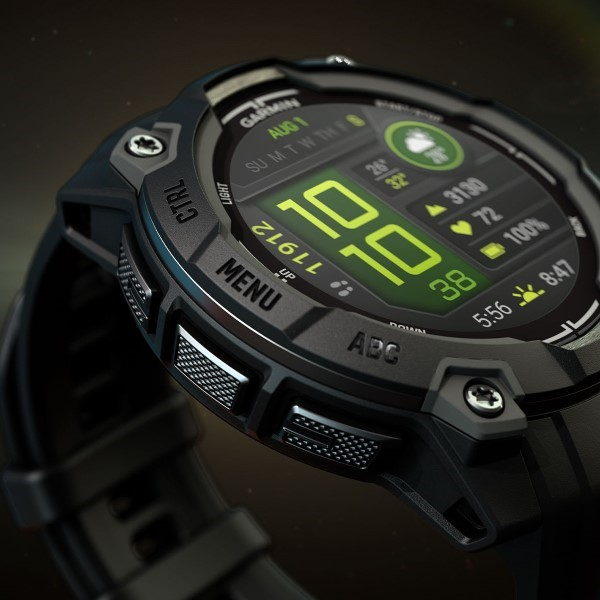 Montre Garmin Instinct 3 - 45mm AMOLED Vert d'Eau Bracelet Silicone