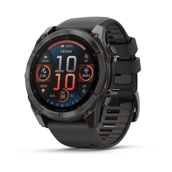 Montre Garmin Fenix 8 AMOLED Sapphire Titane Bracelet Gray 51mm