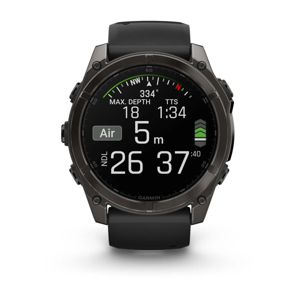 Montre Garmin Fenix 8 AMOLED Sapphire Titane Bracelet Gray 51mm