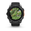 Montre Garmin Fenix 8 AMOLED Acier Gray Bracelet Noir 51mm