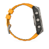 Montre Garmin Fenix 8 AMOLED Sapphire Titane Bracelet Orange 51mm 